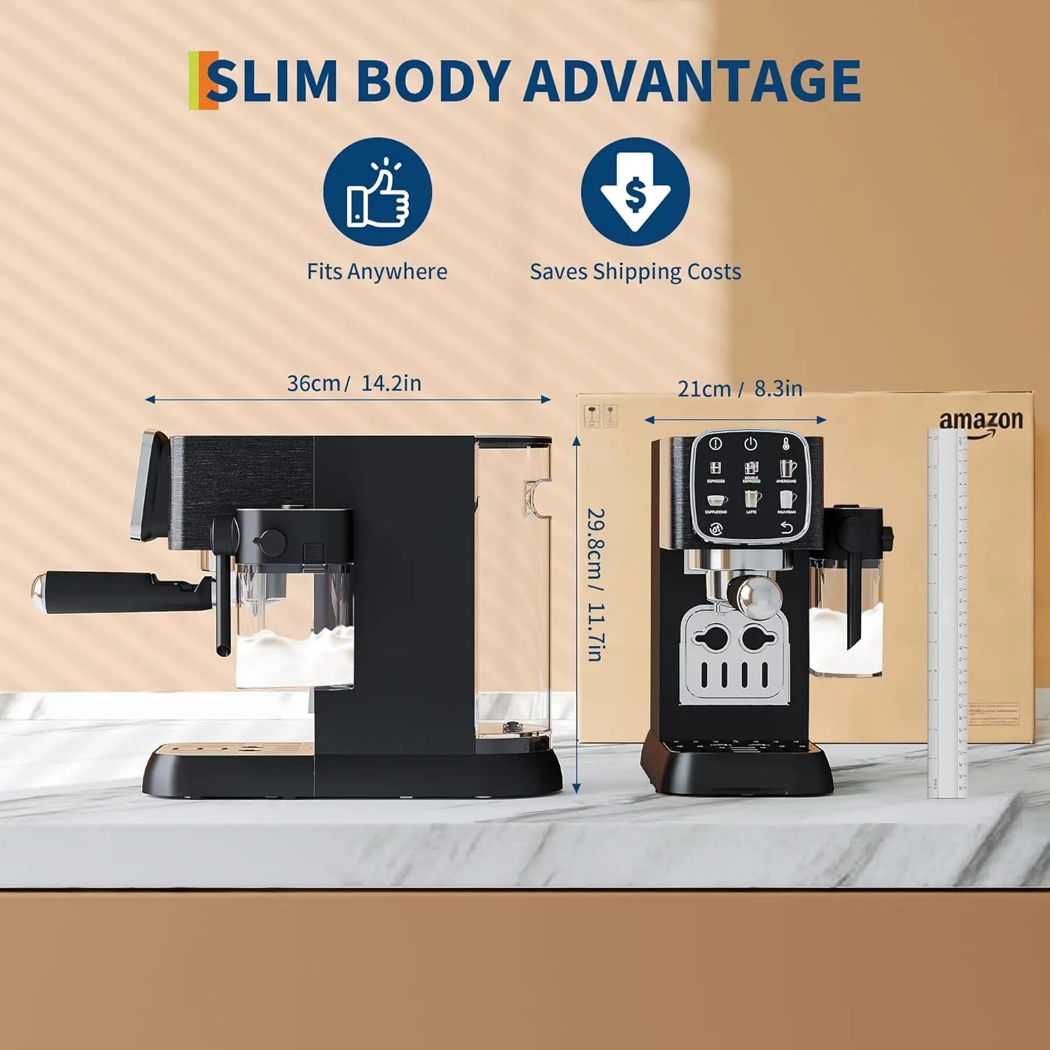 Professional Coffee Maker with Auto Milk Frother