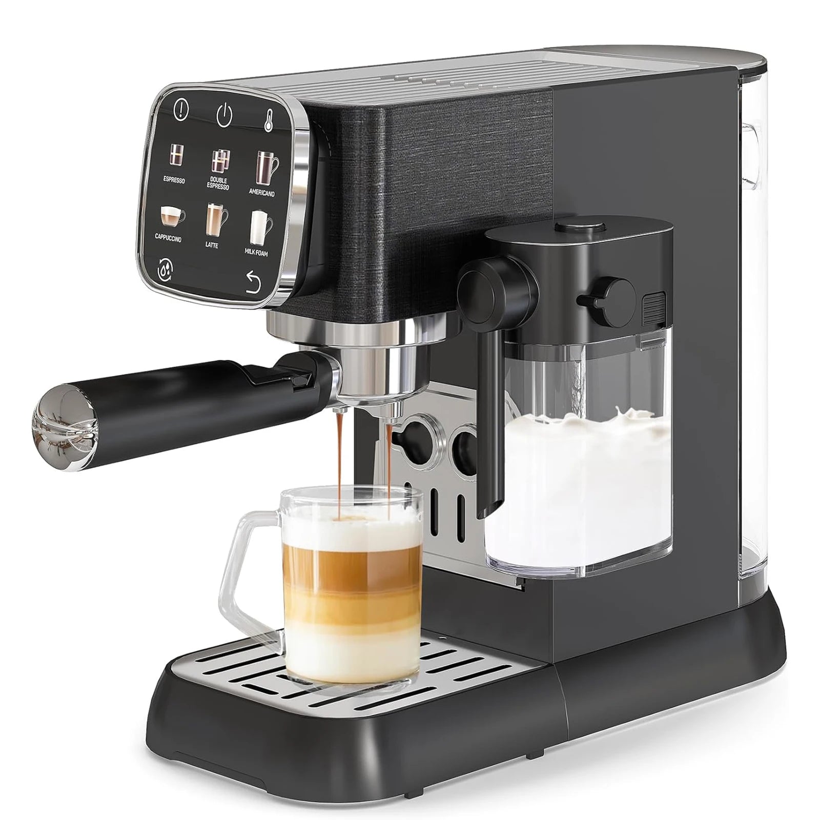 Professional Coffee Maker with Auto Milk Frother