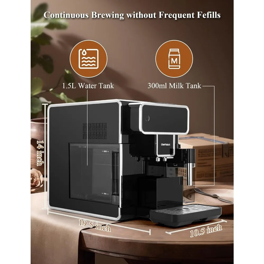 Fully Automatic Espresso Machine 12 Cup Coffee Maker