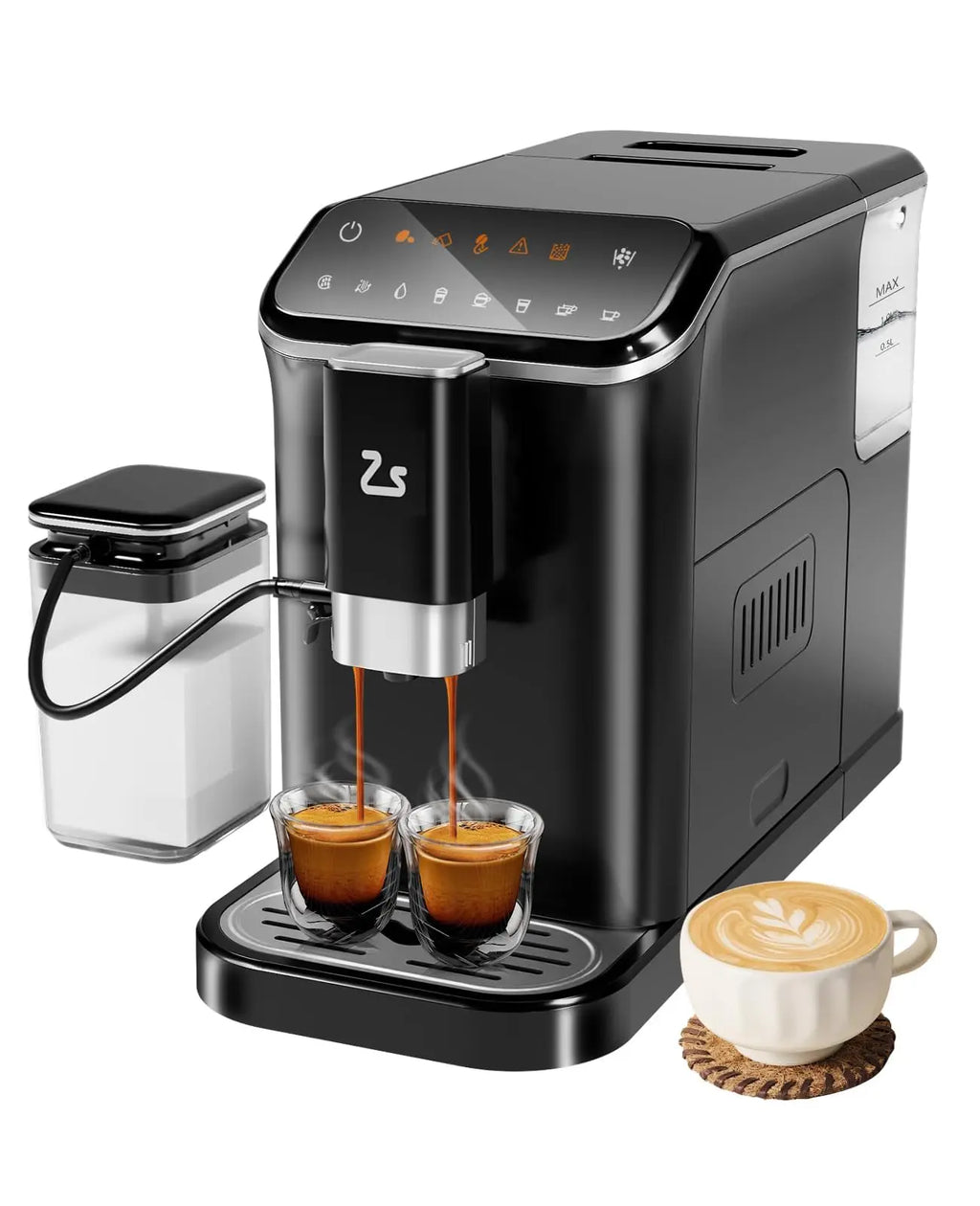 Espresso Maker With Bean Grinder